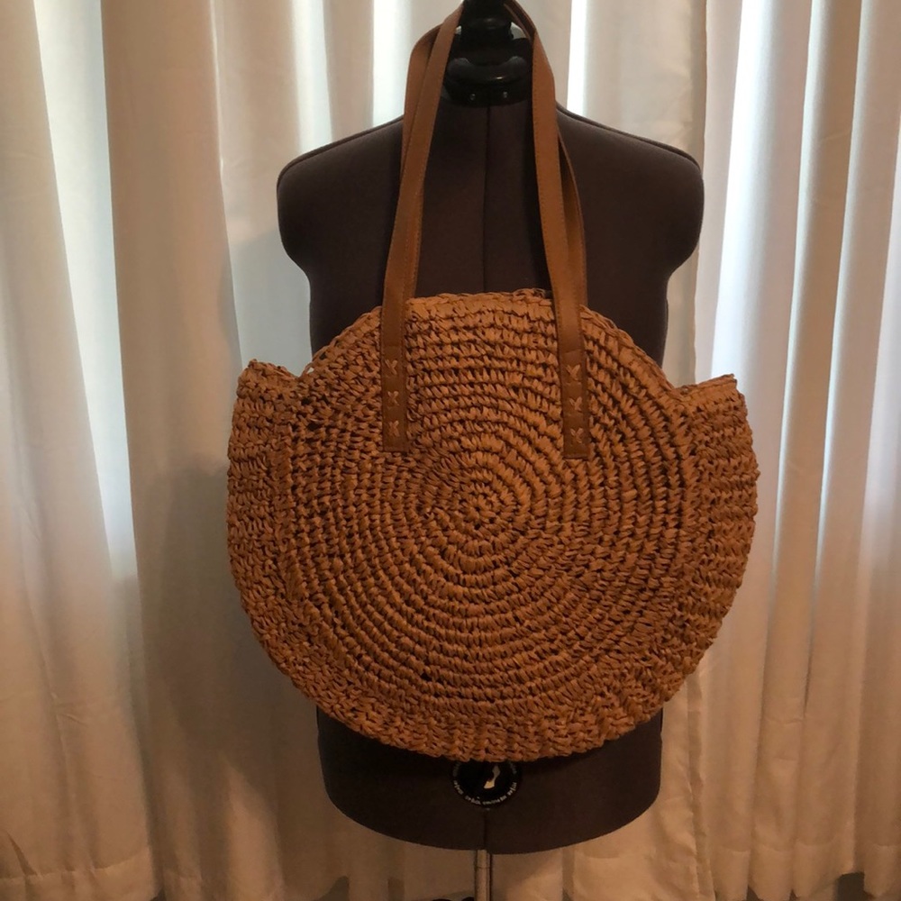 FINAL ⬇️ Trendy Large bohochic, handwoven, rattan - Picture 3 of 7